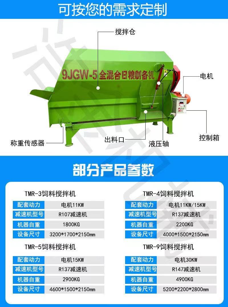 【精选】TMR全日粮饲料搅拌机厂家直供质量售后保证