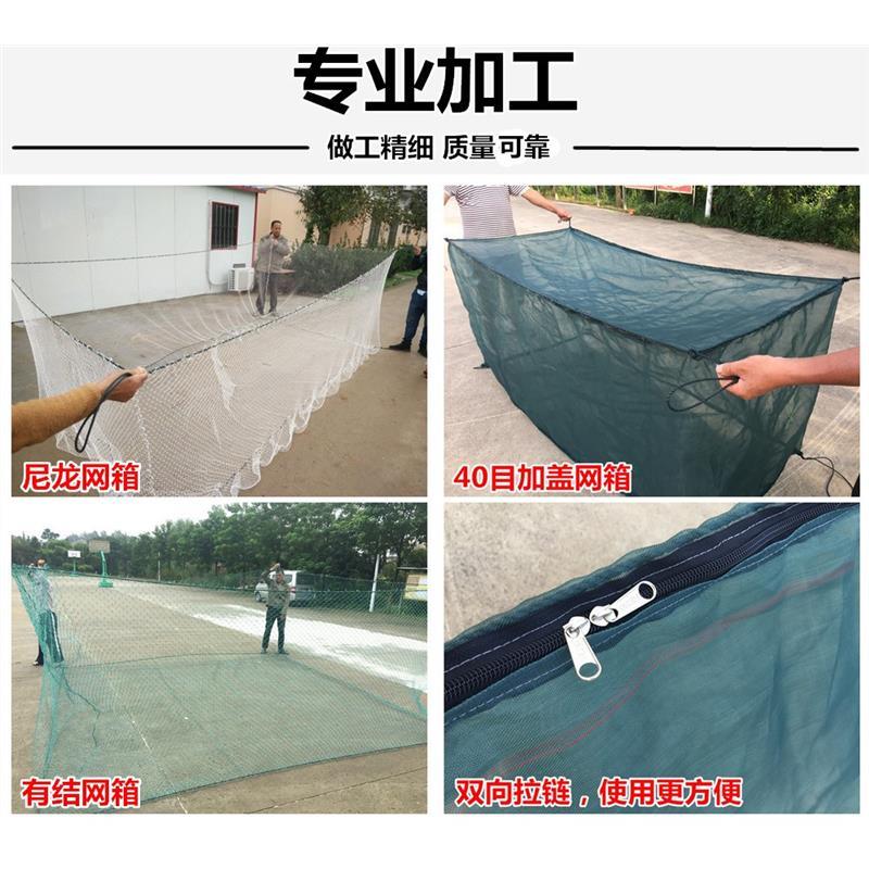 养殖网网箱养虾鱼苗网箱养鱼存鱼暂养加盖小型存鱼网箱水产养
