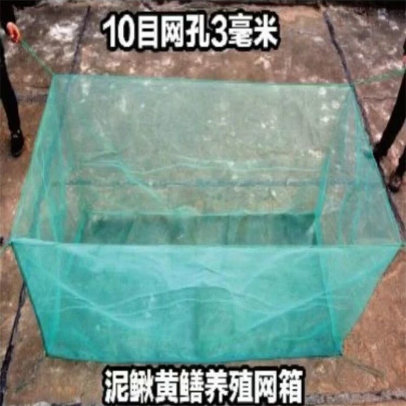 10目养殖网箱泥鳅黄鳝龙虾网螃蟹网箱养渔网箱防逃网养鱼存