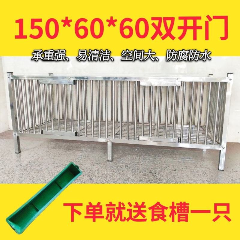 不锈钢大鸡笼家用大号加密加粗养殖笼带轮子鸭笼兔笼鸽子笼