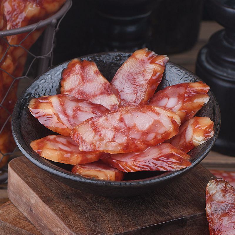 湖南特产麻辣五香纯肉咸味腊肠香肠500g正宗农家自制腊肠
