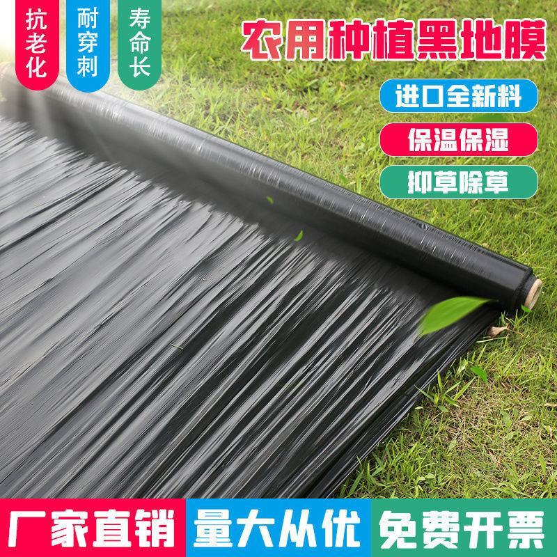 农用种植加厚抗老化黑地膜塑料薄膜除草保温保湿防草大棚果树