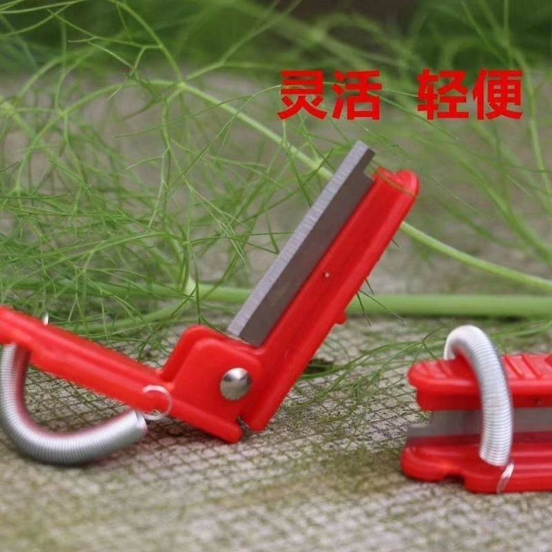采摘小铡刀手戒指摘菜神器蔬果黄瓜辣椒豆角葡萄掐须打尖打岔