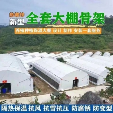天津全套养殖大棚骨架椭圆管包塑管全套大棚材料厂家直销