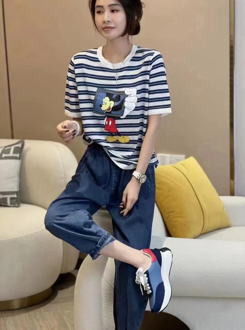短袖T恤女2022夏新款韩版宽松中长款重工设计慵懒风，