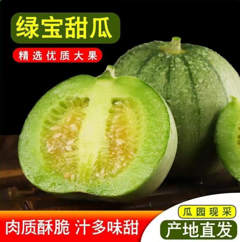【精选】河南绿宝甜瓜产地一手货源现货供应可视频看货