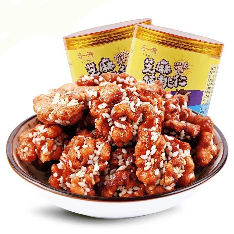 马一芳芝麻琥珀核桃仁250gX2可选多口味香甜酥脆包邮