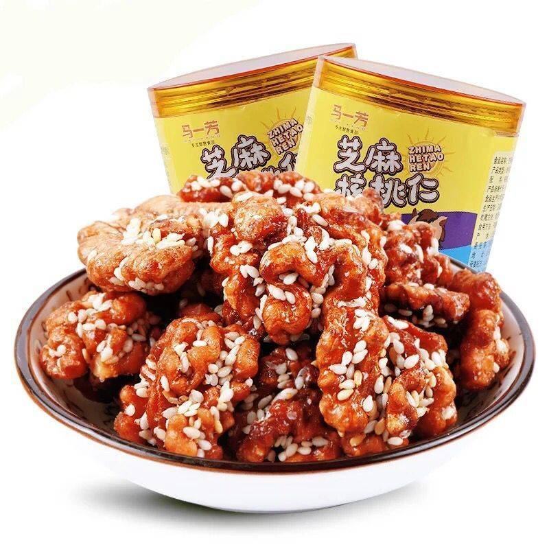 马一芳芝麻琥珀核桃仁250gX2可选多口味香甜酥脆包邮