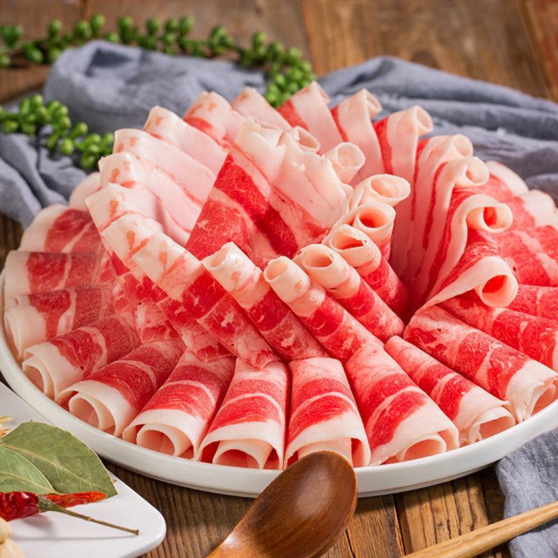 4斤肥牛卷新鲜牛肉卷片批发刷火锅食材烤肉烧烤食材牛肉调理