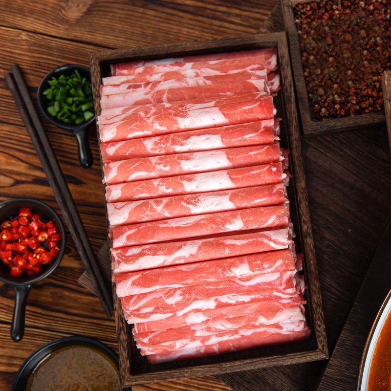 新鲜雪花肥牛卷牛肉卷批发整箱肉类火锅食材牛肉涮火锅调理