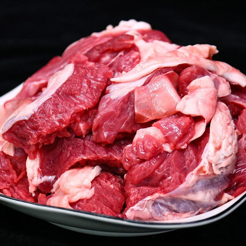 牛碎肉黄牛肉筋头巴脑肉调理牛碎肉黄牛肉筋头巴脑肉批发包邮