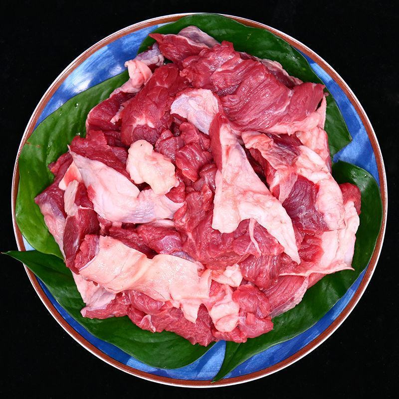 牛碎肉黄牛肉筋头巴脑肉调理牛碎肉黄牛肉筋头巴脑肉批发包邮