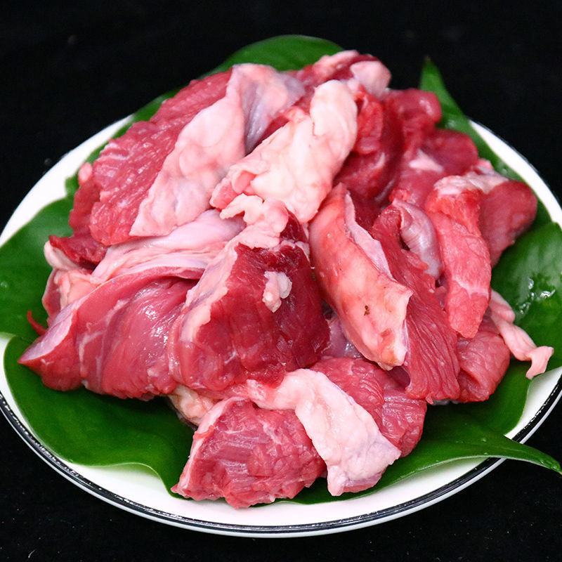 牛碎肉黄牛肉筋头巴脑肉调理牛碎肉黄牛肉筋头巴脑肉批发包邮