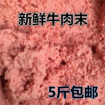 五斤装牛肉末沫泥新鲜碎肉碎牛肉边角料喂狗天然自制狗狗湿粮