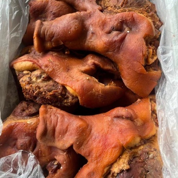 全熟无骨卤猪头肉都，味道到味颜色好看价格实惠