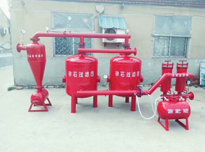 钢制砂石过滤器自动反冲洗叠片过滤器离心过滤器灌溉