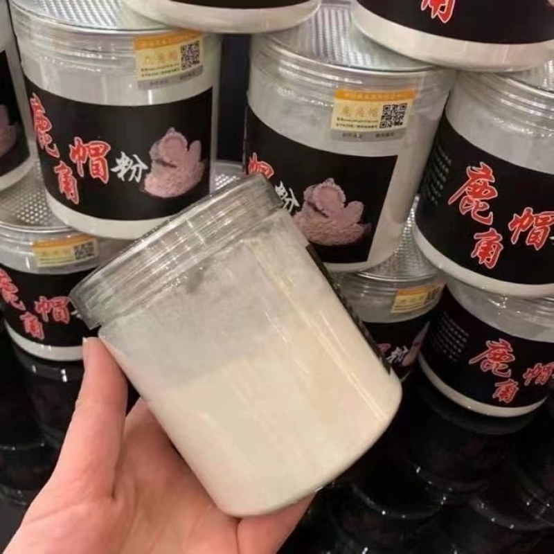 长白山梅花鹿鹿托盘粉鹿角帽粉一瓶250g鹿场直供
