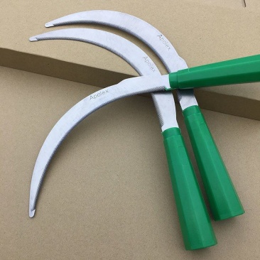 小齿镰割草刀农用锯齿小镰刀禾稻谷除草全钢小号不锈钢链刀户