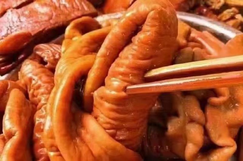 四川麻辣肥肠卤大肠特产大肠脆哨休闲即食江油商用餐饮哨浇头