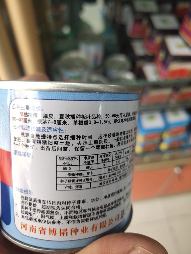韩白308白萝卜种子厚皮不糠心不裂根商品性好口感好产量高