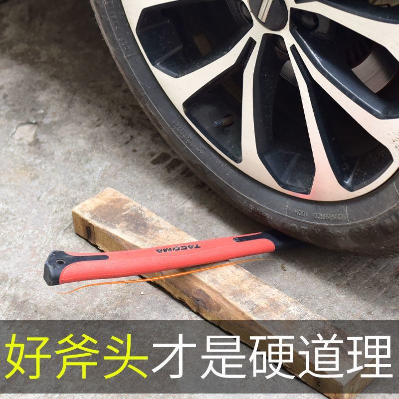 户外多功能精钢开山斧大斧头大号超重加长劈柴砍树伐木斧正品
