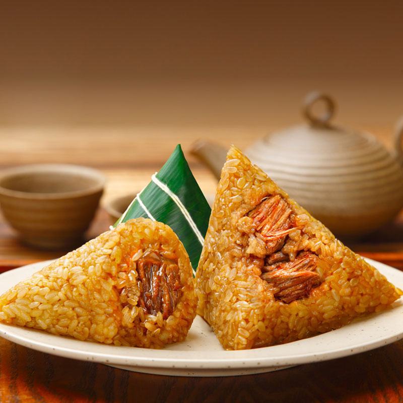鲜肉粽蛋黄肉粽嘉兴风味粽子豆沙蜜枣甜粽100克*2只/袋