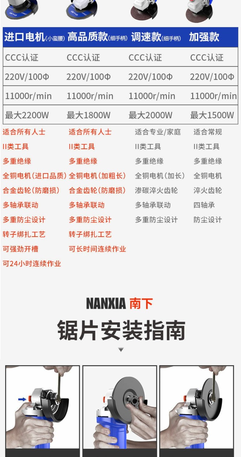 打磨机多功能家用角磨机磨光手磨机电动小型切割机手持抛