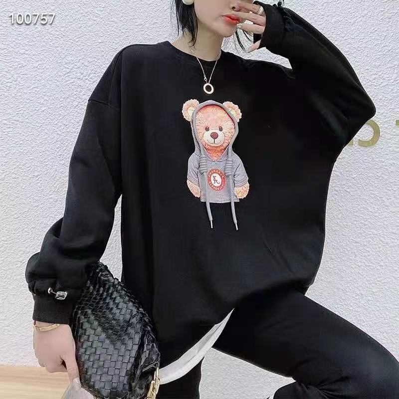 男女同款纯棉弹力小毛圈圆领卫衣仓库现货2000件