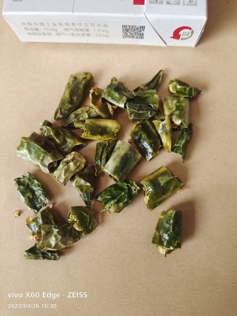 青辣椒段，辣椒段，青辣椒丝，干青辣椒节，
