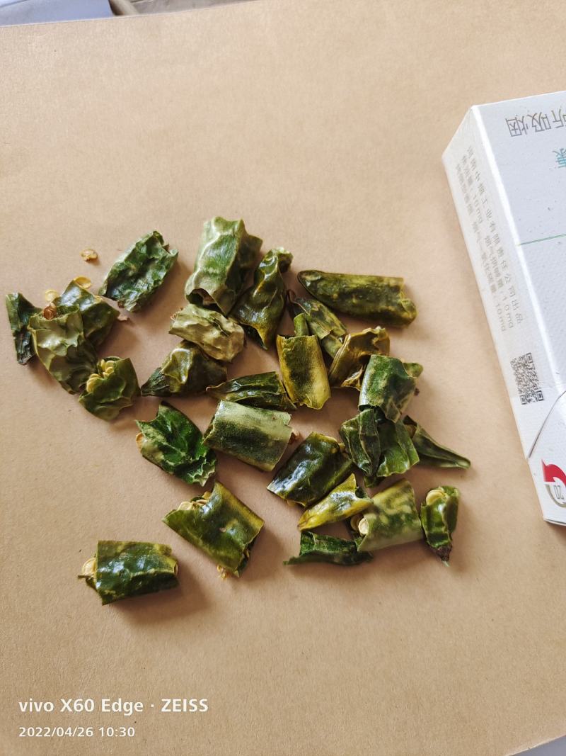 青辣椒段，辣椒段，青辣椒丝，干青辣椒节，