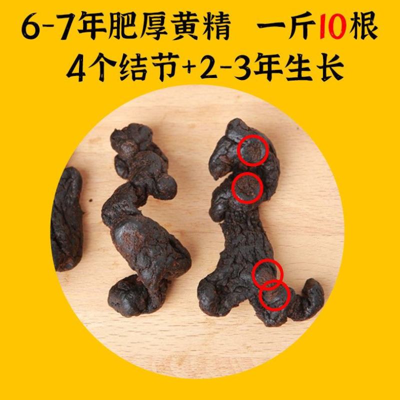 正品九华山野生黄精九蒸九晒质子肉糯头中药材熟养生滋补泡茶