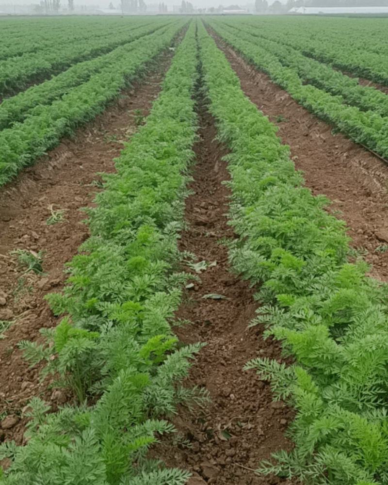自家种植的胡萝卜160亩
