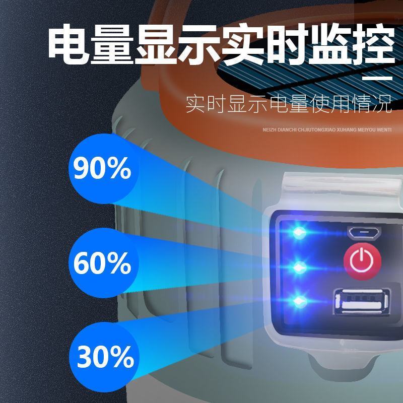 超亮太阳能灯家用户外停电照明夜市摆摊帐篷露营应急充电遥控