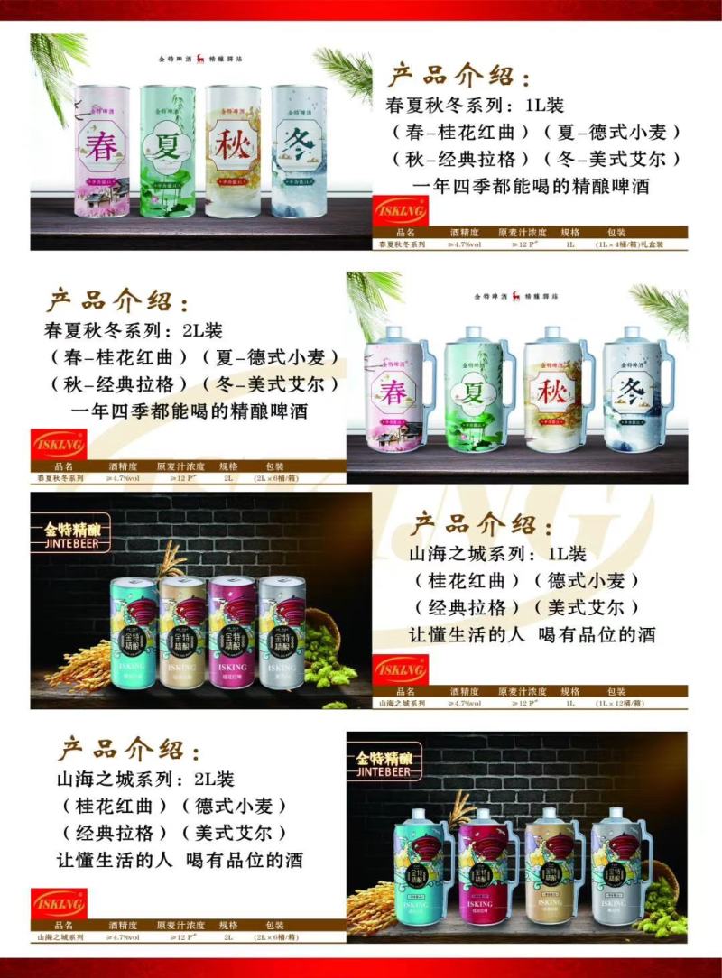 青岛金特精品果味精酿630ml樱桃蔓越莓，邀你品味