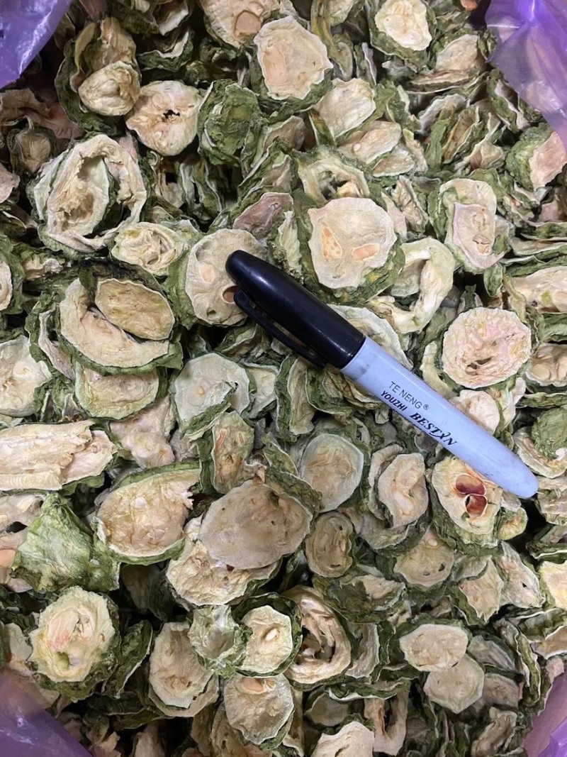 药用苦瓜干片苦瓜茶中药用苦瓜干片无硫熏制干净精品