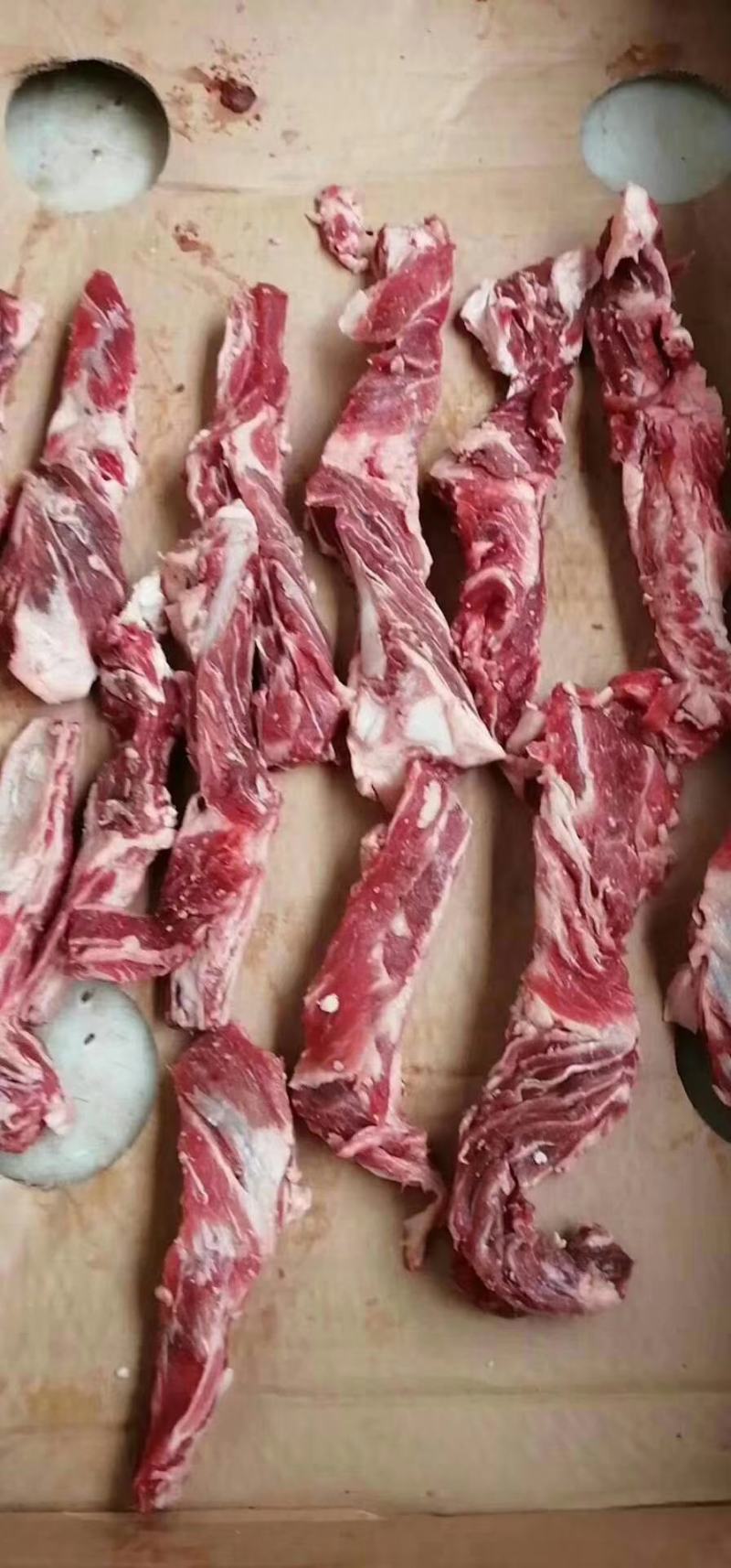 纯牛腹肉条夏季烧烤，炖煮都可以价格实惠质量保证
