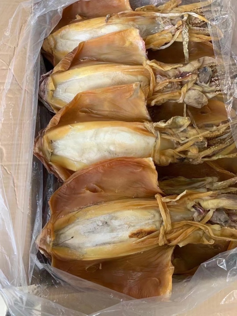 【推荐】穿竹墨鱼干淡盐干度足厂家直供新货出炉整箱批发