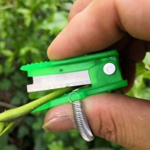 手指采摘器拇指刀园艺小铡刀戒指刀摘菜神器掐须打尖工具打岔