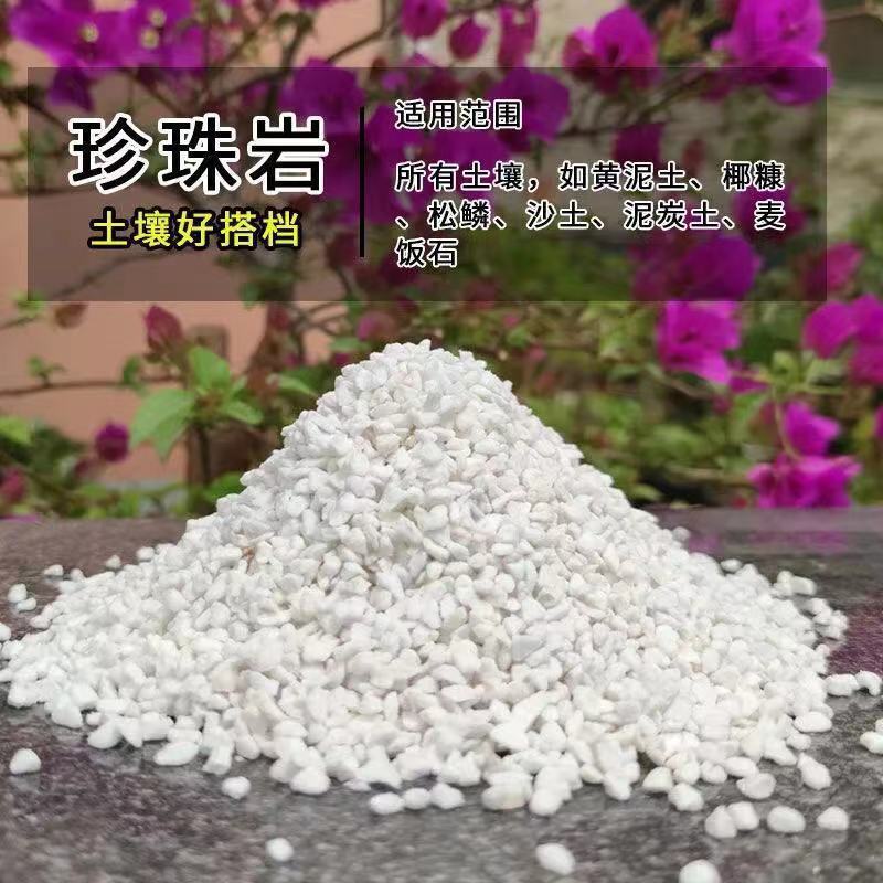 优质珍珠岩大颗粒养花通用植物垫底铺面通用透气大包珍珠岩