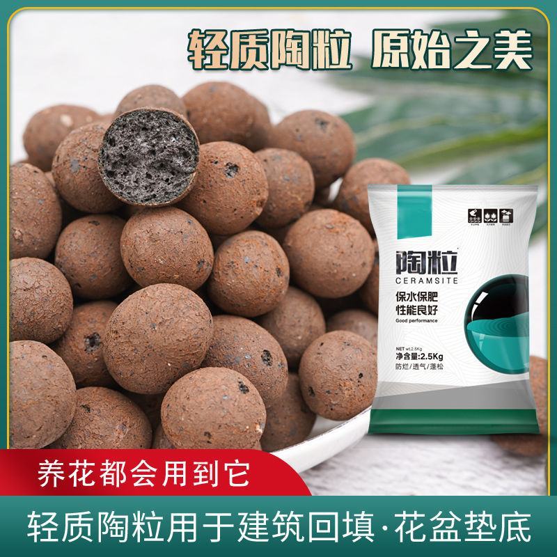 陶粒球垫底花盆防烂根多肉种植铺面无土栽培营养土优质园艺