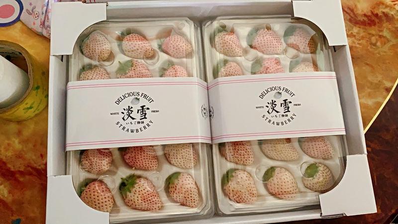 一件代发【淡雪白色恋人草莓】白色草莓，白草莓，电商供应