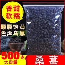桑椹干黑桑椹四川水洗野生泡水一手货源供应大货批发零售实拍