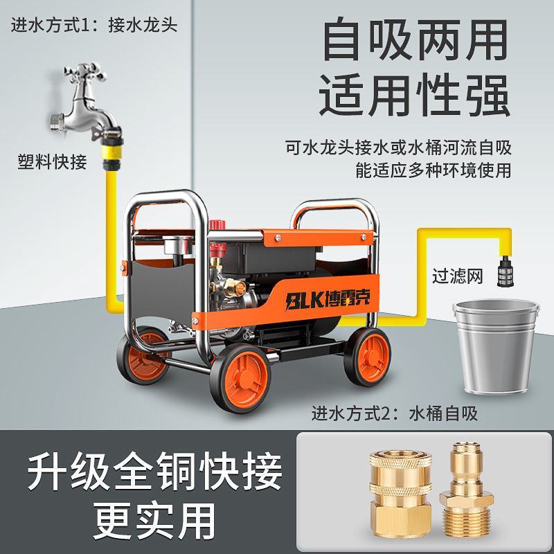 洗车机高压水泵220V家用大功率刷车神器水抢便携式