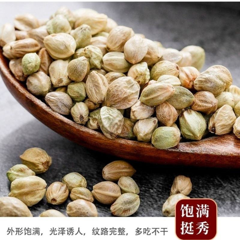 甘肃特产天水香麻子人吃火麻子大颗粒新货食用秦安麻子籽鸟粮