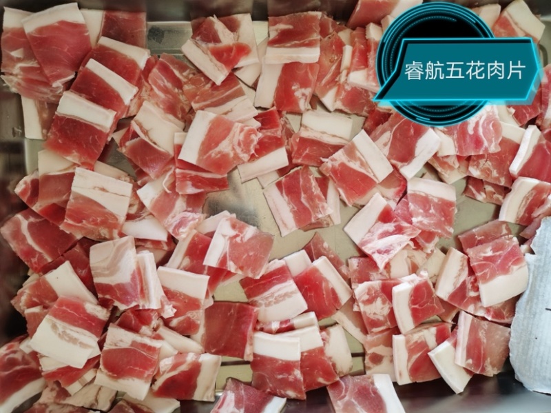 睿航精品五花肉块质量上乘厂家直销可视频看货欢迎选购