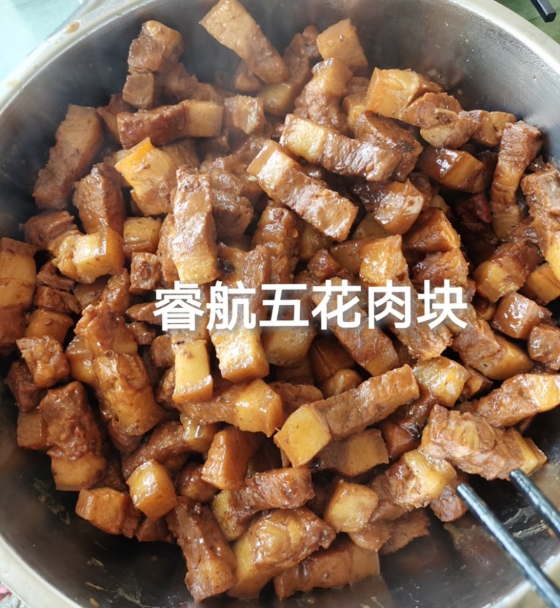 睿航精品五花肉块质量上乘厂家直销可视频看货欢迎选购