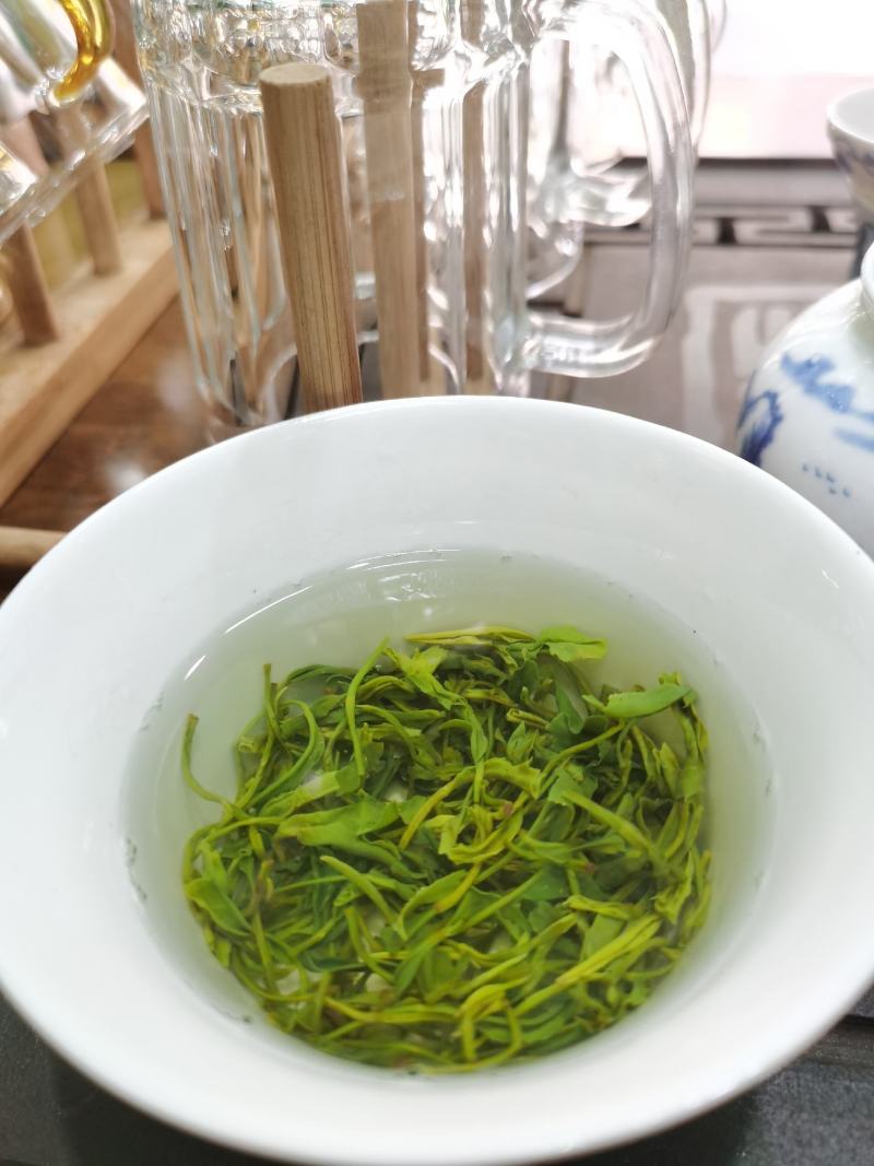 恩施富硒绿茶2022清明茶炒青本地品种芭蕉茶叶香浓耐