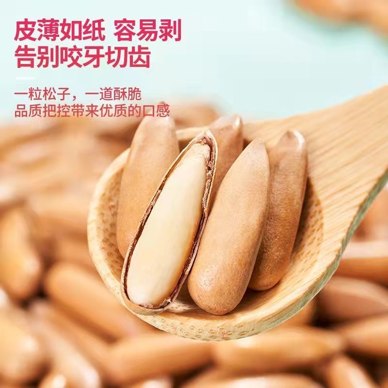 巴西松子新货500g250g含罐装大颗粒手剥松子原味高端