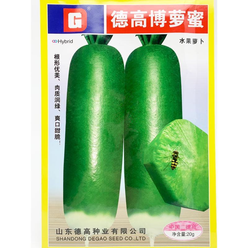 德高博萝蜜水果萝卜种子青皮青肉脆甜萝卜种子20克原装