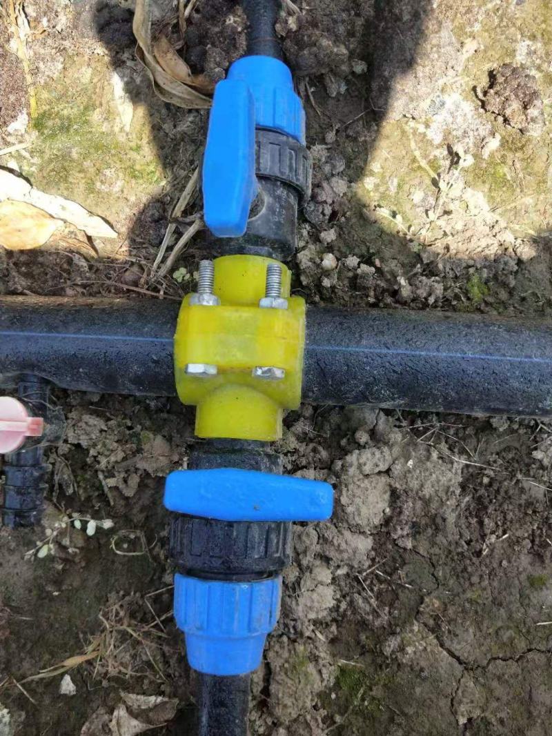 PE快接球阀灌溉喷灌滴灌水管快接管件外连球阀